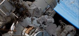 NASA astronauts conduct spacewalk