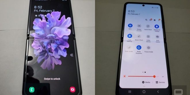Samsung Galaxy Z Flip hands-on clearly shows the tall foldable phone