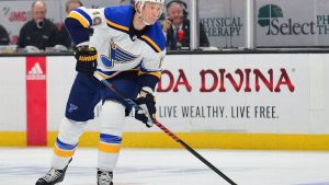 Blues’ Jay Bouwmeester alert after heart episode on bench; game postponed