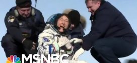 Astronaut Christina Koch’s Dog Welcomes Her Home After A Year In Space | The 11th Hour | MSNBC