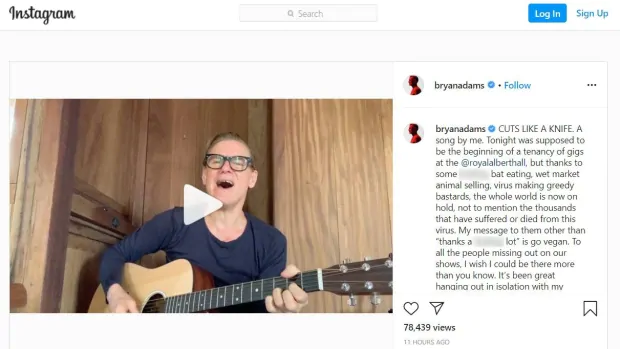 Bryan Adams apologizes for Instagram post | CBC News