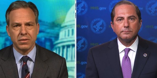 Jake Tapper to Alex Azar: This is nothing to celebrate